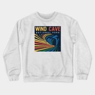 Wind Cave National Park Abstract Crewneck Sweatshirt